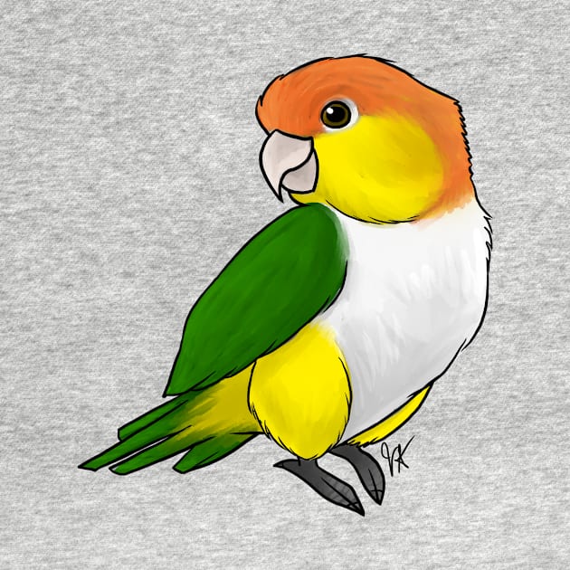 Bird - Caique - Black Legged by Jen's Dogs Custom Gifts and Designs